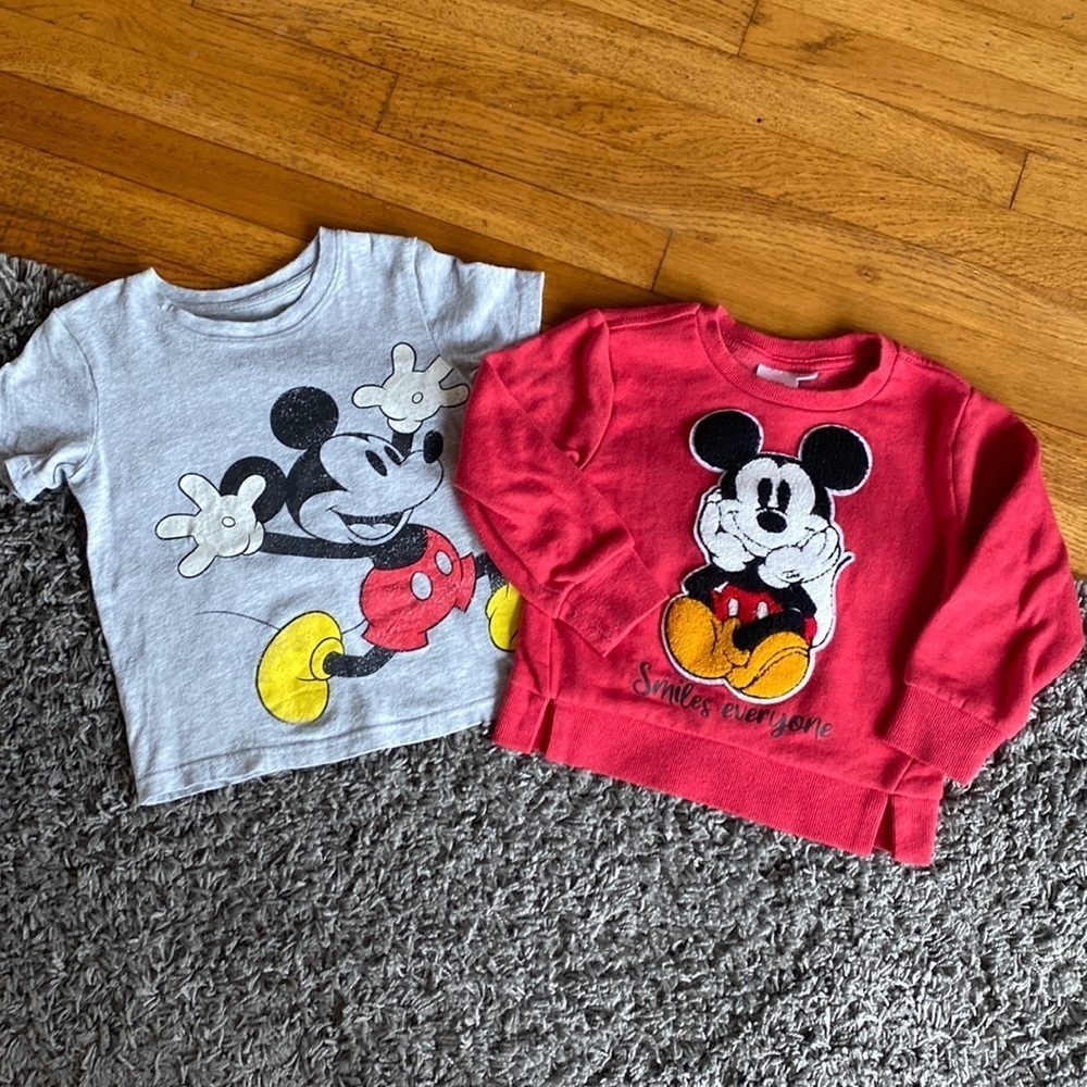 Mickey Mouse Top and Sweater Bundle Size 3T
